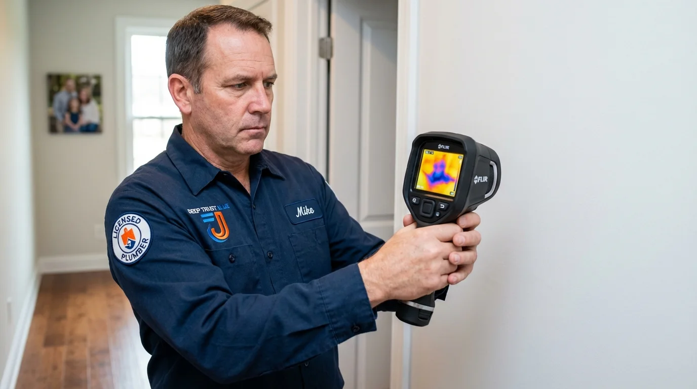 Thermal imaging leak detection by Johns Plumbing LLC in Big Bend